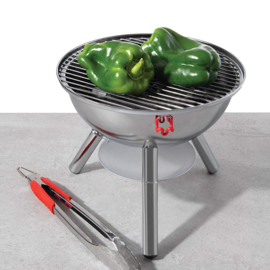 BODUM FYRKAT Picnic Charcoal Grill Stainless Steel [Authentic Product] 11529-16