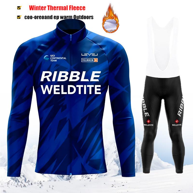 Winter Thermal Fleece Cycling Jersey Set Sports Man Team Bike Suit Mountian Bicycle Clothing Ropa Ciclismo Invierno Hombre 2027