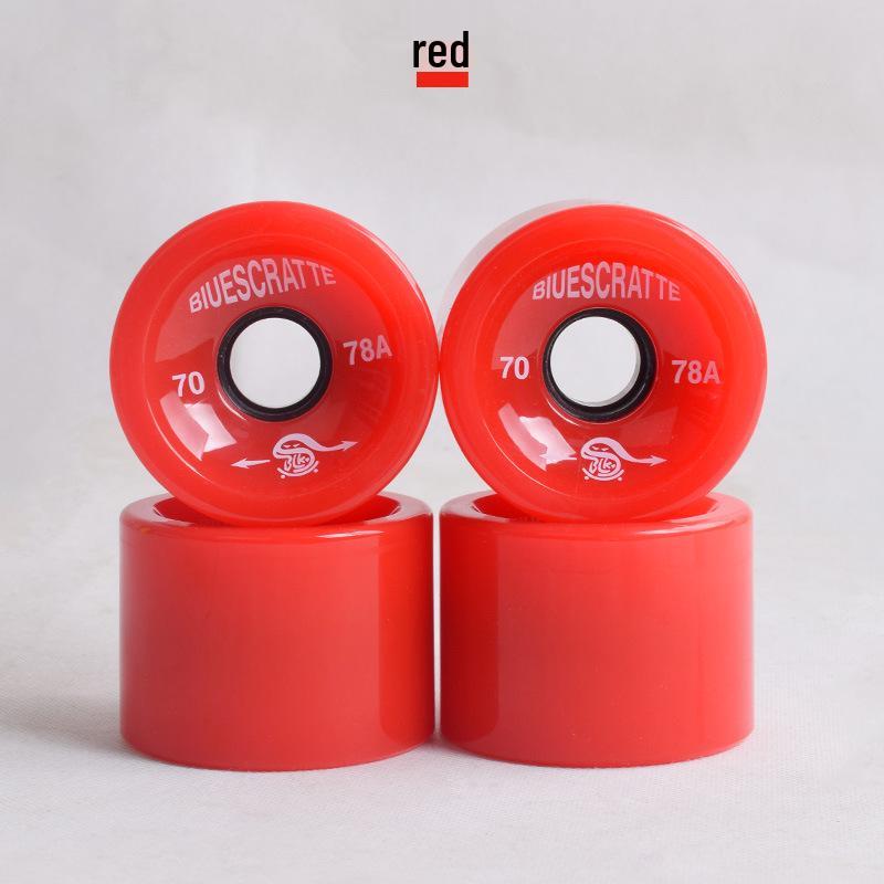 Mehrfarbige 78A High-Rebound Weiche PU-Räder für Street-Cruising - Longboard, Skateboard, Roller