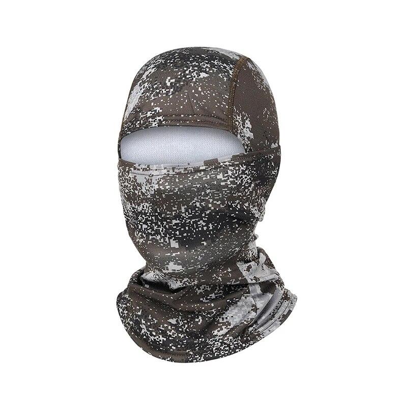 Balaclava tactică de camuflaj Protecție UV Rezistenta pentru ciclism Mască de față Uscare rapidă Ciclism în aer liber Pescuit Drumeții Esarfe