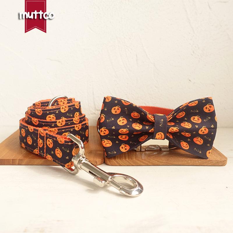 MUTTCO Halloween Pet Bowtie Set XS