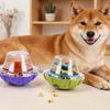 Chew Resistant Pet Food Dispenser Treat Dispensing Ball Pet Puzzle Toy Cat Tumbler Feeder Training