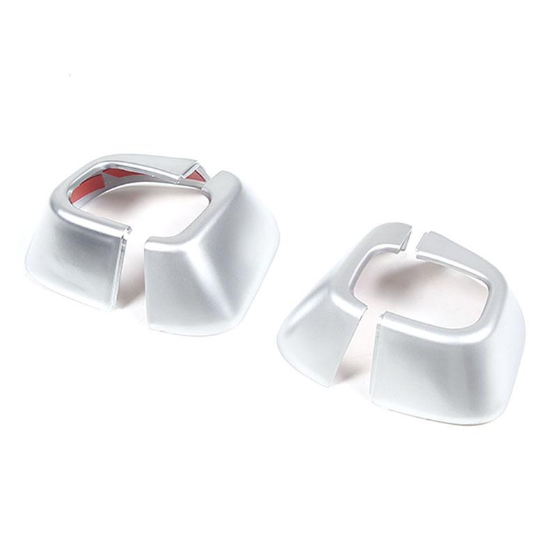 

For BMW X1 iX1 U11 -2024 ABS Carbon Fiber Car Steering Wheel Turn Signal Wiper Lever Cover Trim Sticker Car Accessories срібний