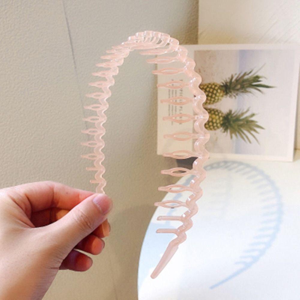 For Women Headwear Hair Comb Toothed Hair Band Hair Accessories Korean Style Hairband Wave Headband