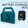 Portable Lithium Battery Storage Rack Handheld Storage Basket Battery Mount Holder for Makita 18V Battery