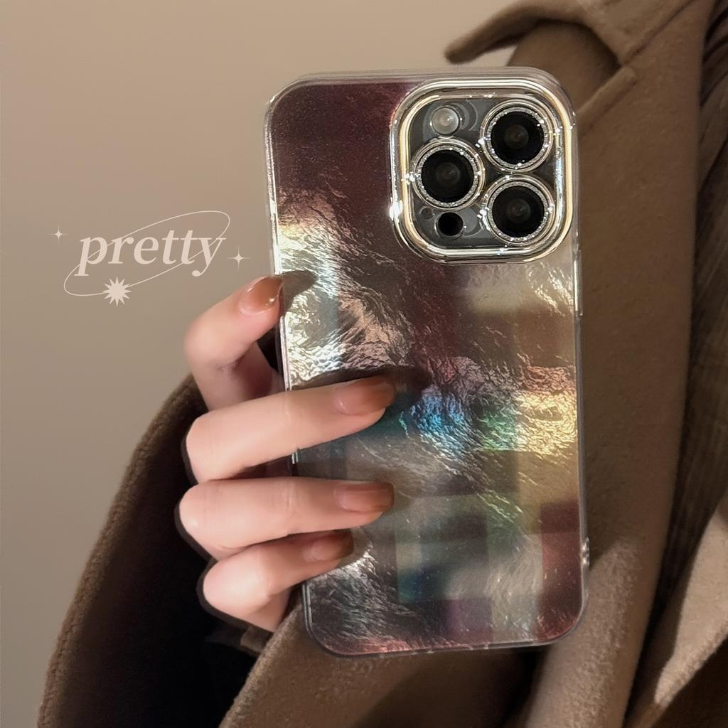 Retro Contrast Gradient Plaid for Apple 16 Phone Case for IPhone17promax Advanced 12 Lens Film 14