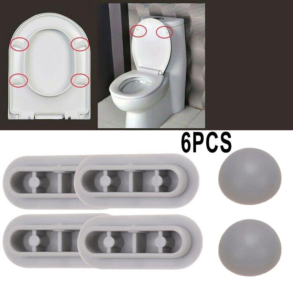 Toilet Lid Accessories Brand New Toilet Seat Buffers Pack-white Stop Bumper Seat Bumpers Top Cover Cushion Adhesive Pads Toilet
