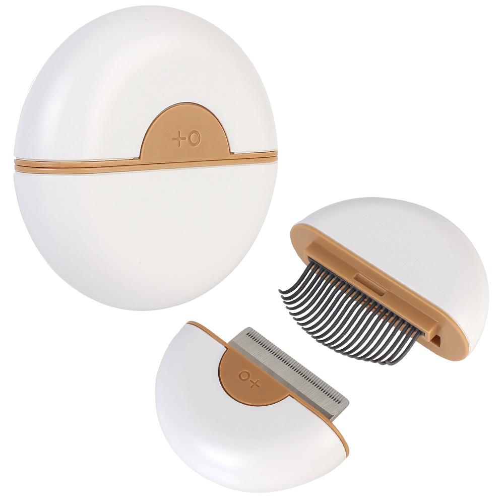 

Товары для ухода за домашними животными Средства для удаления шерсти Товары для животных Щетка для ухода за линяющей шерстью 2 в 1 Массажная расческа для собак Инструменты для линьки Coffee B