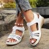 Women's Sandals Summer Flower Round Toe Comfortable Ladies Smooth Soft Soft Bottom Large Size Shoes