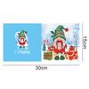12pcs Christmas Cards Special Shaped DIY Diamond Painting Postcards Bright Drill Cartoon Postcards for Holiday Party Mosaic Kits