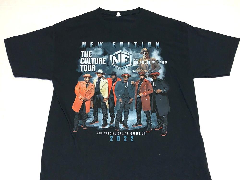 New Edition Charlie Wilson Jodeci 2022 The Culture Concert Tour T-Shirt LARGE Unisex T-Shirt XL