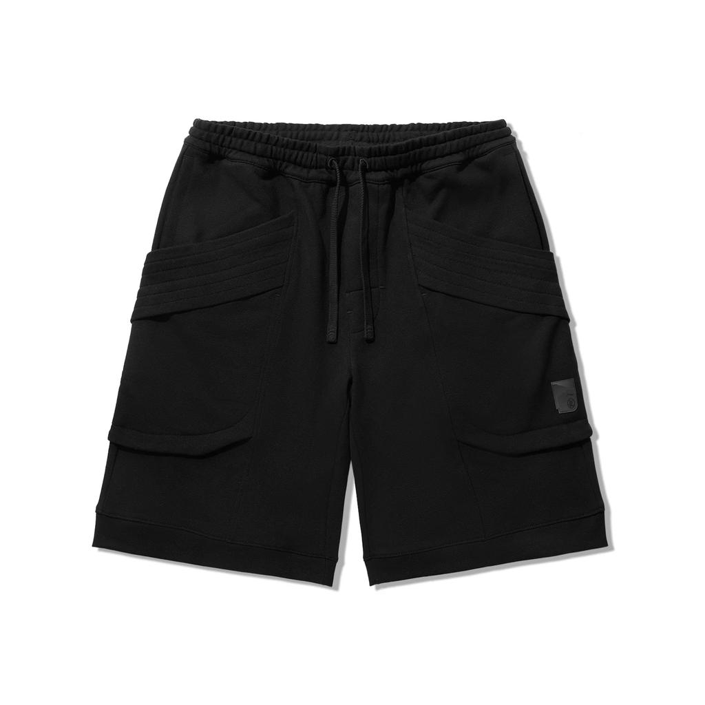 Li Ning X Jackie Chan Collaboration Kung Fu Series Solid Color Mid Waist Breathable Lace Up Versatile Five Point Casual Shorts Men shorts AKSU151-2