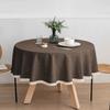 Cotton and Linen Round Table Cloth Waterproof and Oil-proof Hotel Ins Style Table Cloth Restaurant Dirt-resistant Table Cloth Decoration