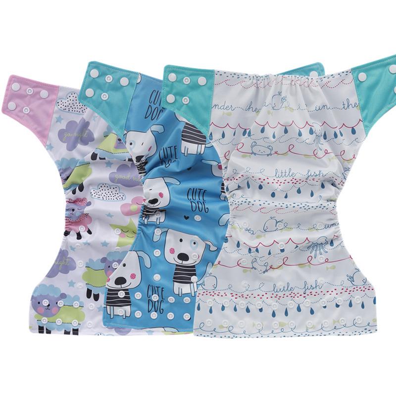 Přeshraniční dětské bambusové uhlí omyvatelné látkové pleny - Kapesní pleny s digitálním potiskem