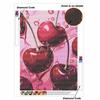 Cherry Full Round Drill Diamond Painting Kit DIY Sparkle Art Canvas for Adults Relaxing Craft and Home Decoration Gift Idea Set