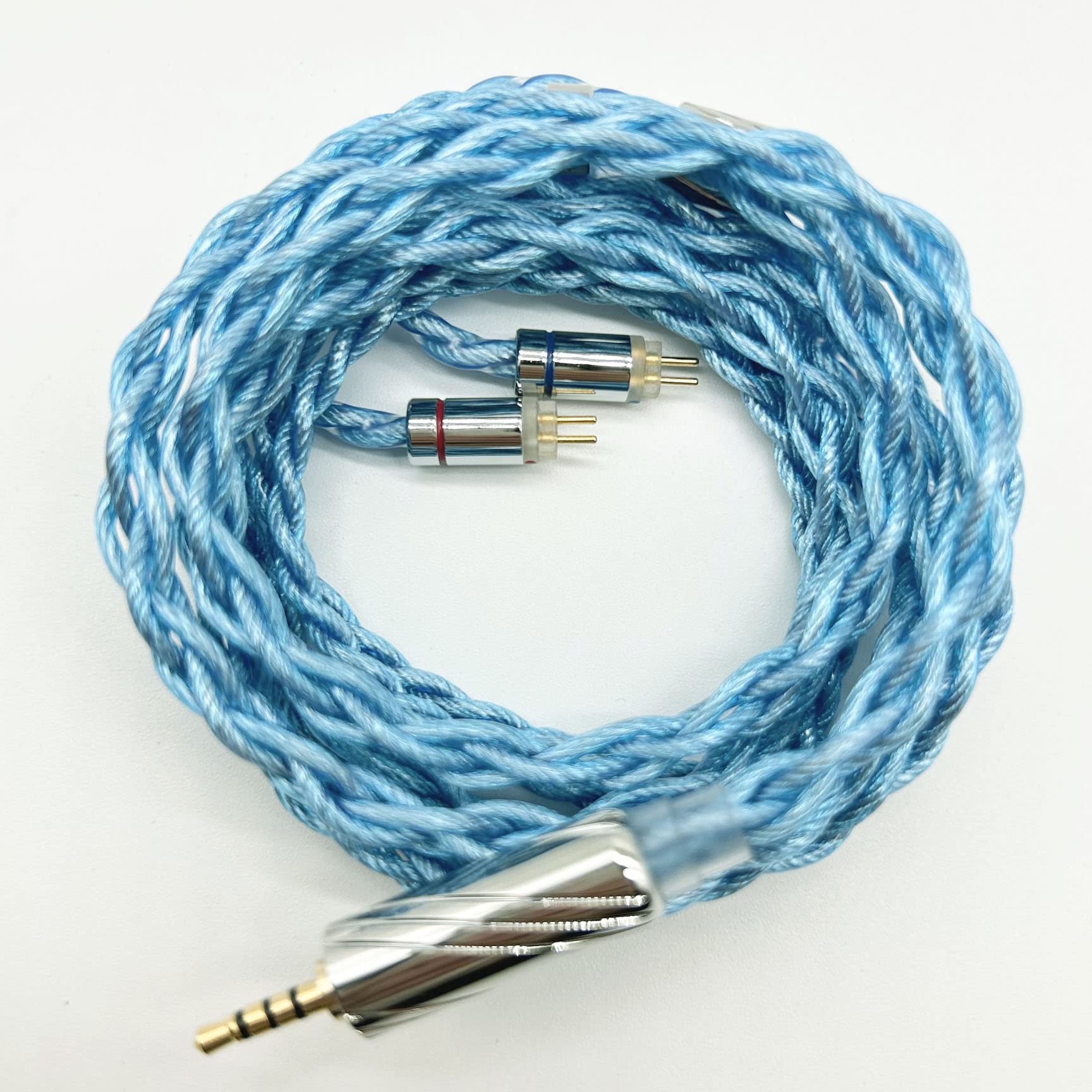 

to Replacement Earphone Upgrade Replacement Cable to [BIGMANGO-ALLBLUE] 2-Pin 2.5mm Silver-Plated Cable, 2-Pin Cable, 4-Core Cable, 2.5mm (2-Pin