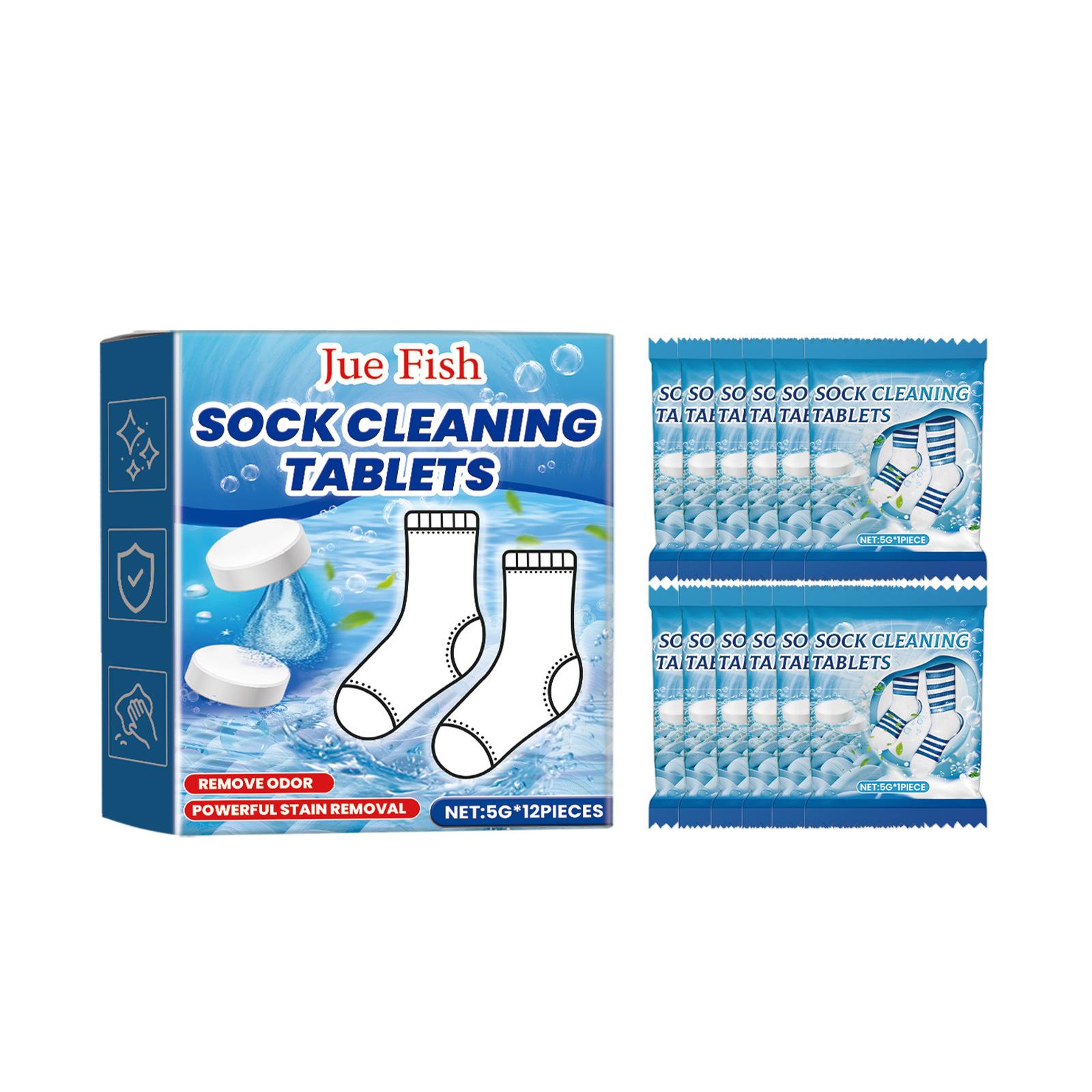 

Таблетки для чистки носков, Средство для чистки носков, Таблетки для чистки носков, Шипучие таблетки для чистки носков, Быстро растворяющиеся, Мощное обеззараживание синий