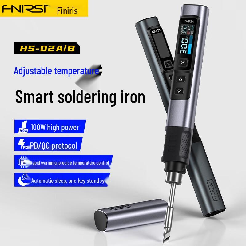 FNIRSI HS-02 100W Intelligenter Tragbarer Lötkolben