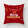 Merry Christmas Printed Pillowcase Christmas Style Cushion Cover Home Sofa Decor Throw Pillowcase