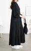 Gold Japan Plus Size Long Tiered Stretch Candy Perfect for and Size Women's Dress, Sleeves, Sleeves, Fall, Winter, Spring, 4L, Black, cast-5552013