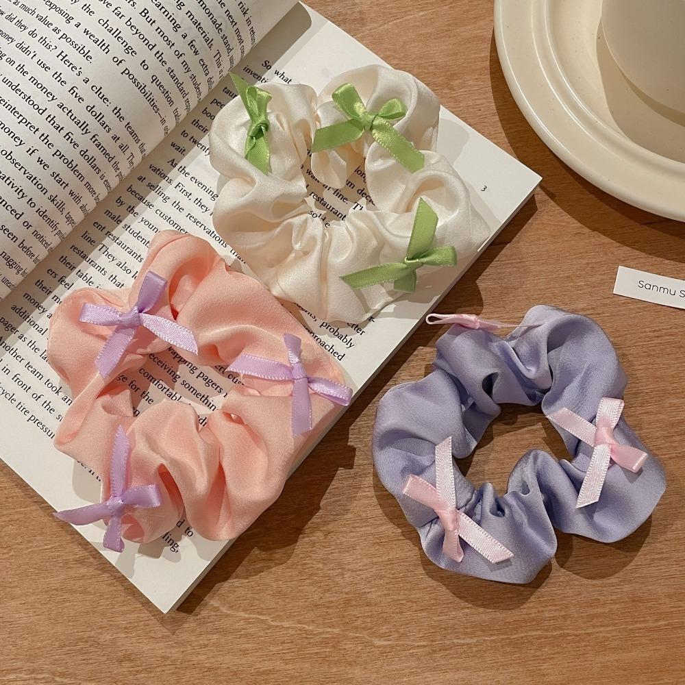 Korean Puff Hair Rope Solid Color Scrunchie New Hair Band for Meatball Head