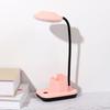Table Lamp LED No Blue Light Flicker Free Flexible 360 Degree Adjustable Neck USB Charging Desk Light with Mobile Phone Holder