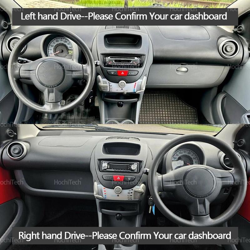 Tappetino Copri Cruscotto per Auto Tappeto Anti-UV Parasole Dashmat Tappeto Cruscotto per Citroen C1 2005-2014 06 07 08 09 10 11 12 13