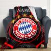 Custom Name Bayern Munich Crest blanket for Couch & Bed, Plush Cozy Fuzzy Blanket Super Soft & Warm Blankets for Fall and Winter. 0908228