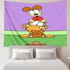 Garfield Print Tapestry, Backdrop, Easy Setup, Ideal for Bedroom, Office & Living Room, with Aesthetic Wall Hanging Decor.