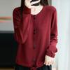Navava Women Long Sleeve Knit Cardigan With String Hem Nk3180