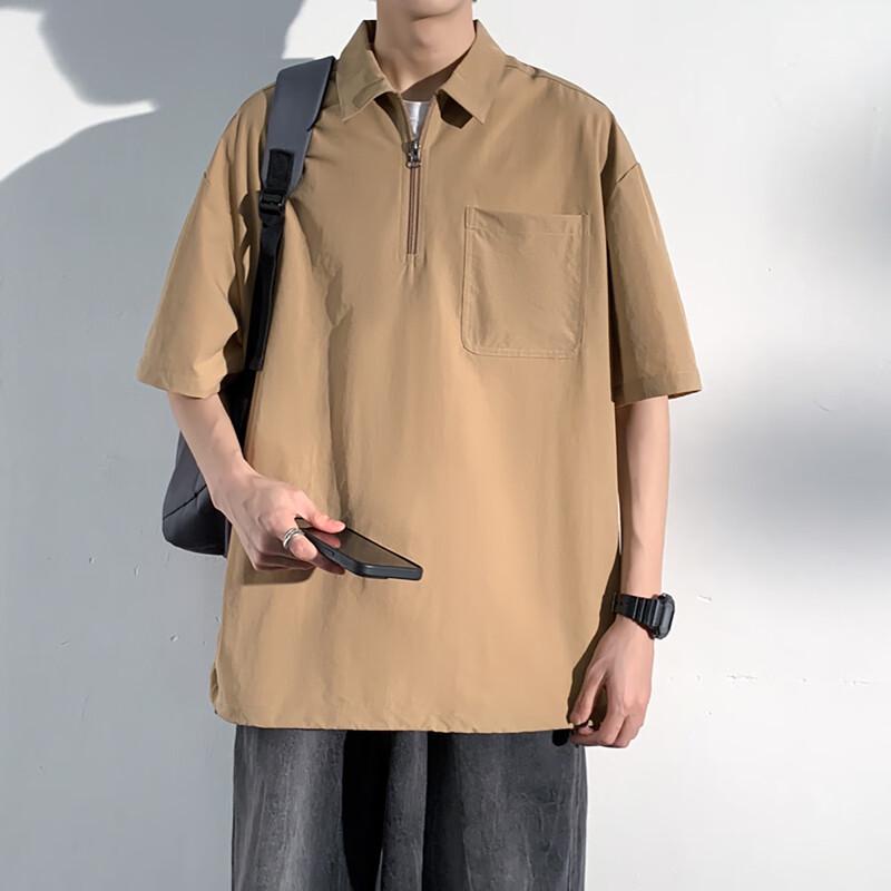 Men's Lightweight Outdoor Half-Zip Polo Shirt