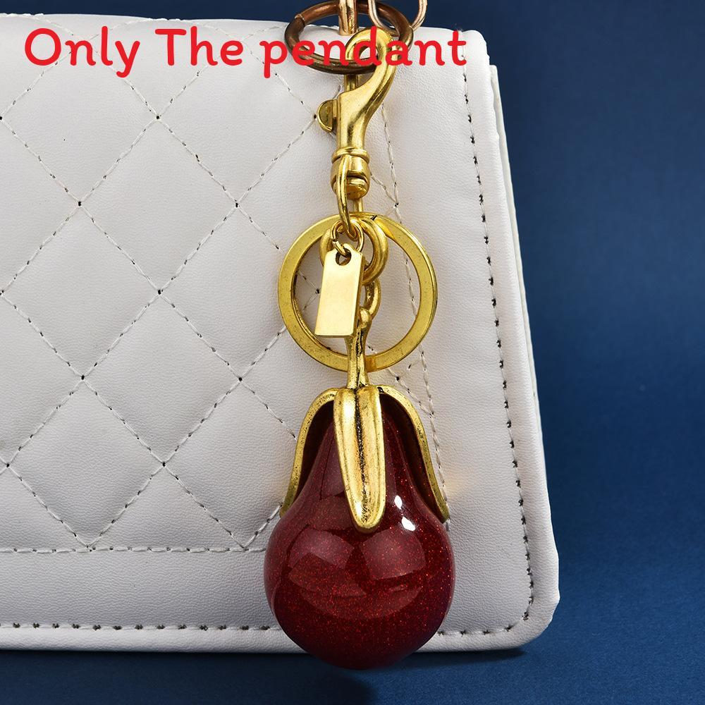 C-Stil Obsttaschen-Anhänger mit galvanisiertem Kunststoffharz für Handtaschen von Frauen