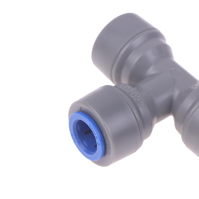 Plastic Tee Quick Connect Pipe Hose Connector Push In Fitting 6.35/8/9.5Mm Tee Piece Beer Brewing Homebrew Parts
