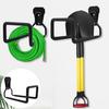 1 Set Garden Hose Holder with Screws Wall Mount Heavy Duty Steel Strong Load Bearing Gardening Tool Water Hose Storage Rack Hook Hanger