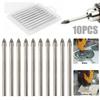 Set of 10 Ceramic Tile Glass Drill Bits with Carbide Head 6mm for Efficient Brick Granite and Tile Drilling Applications