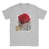Oversized T Shirt Summer Streetwear Graphic Dark Floral Urban Aesthetic ON Back Fashion TShirts Short Sleeve Clothing