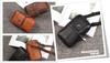 Multifunctional smartphone shoulder waist belt perfect for outings and leather smartphone case for pouch, bag, bag, pouch, travel. 3-way men, black.