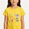100% Cotton The Creature Cases Cartoon Print Kids T-shirt 2-12 Years Boys Girls Unisex Fashion Short Sleeve O-Neck Casual Tops