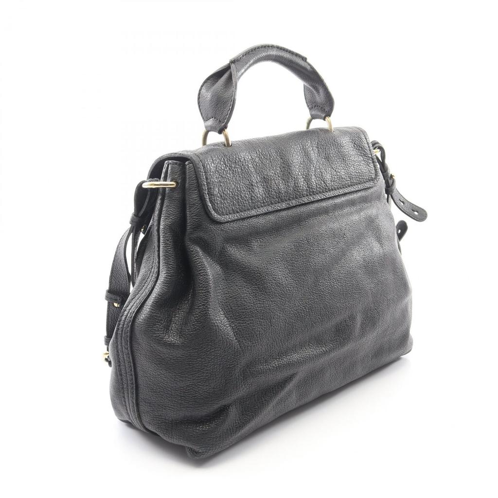 Used Chloe Elsie 2WAY Handbag leather Black Used Women