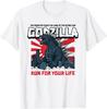 Monster - Godzilla Run For Your Life T-Shirt S-6xl