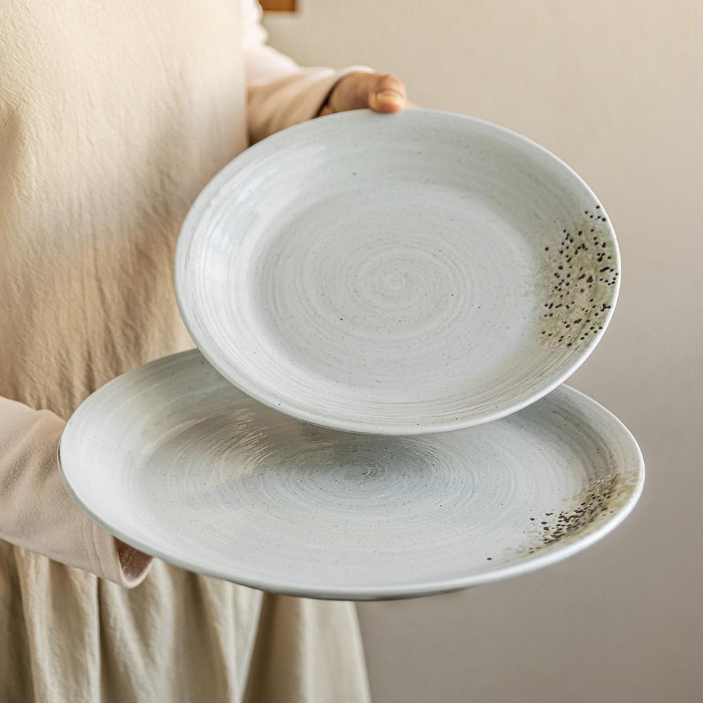 Surprise Shunfeng Plate Japanese Ceramic Plate Household Plate Round Large Plate Tableware High Value Western Plate