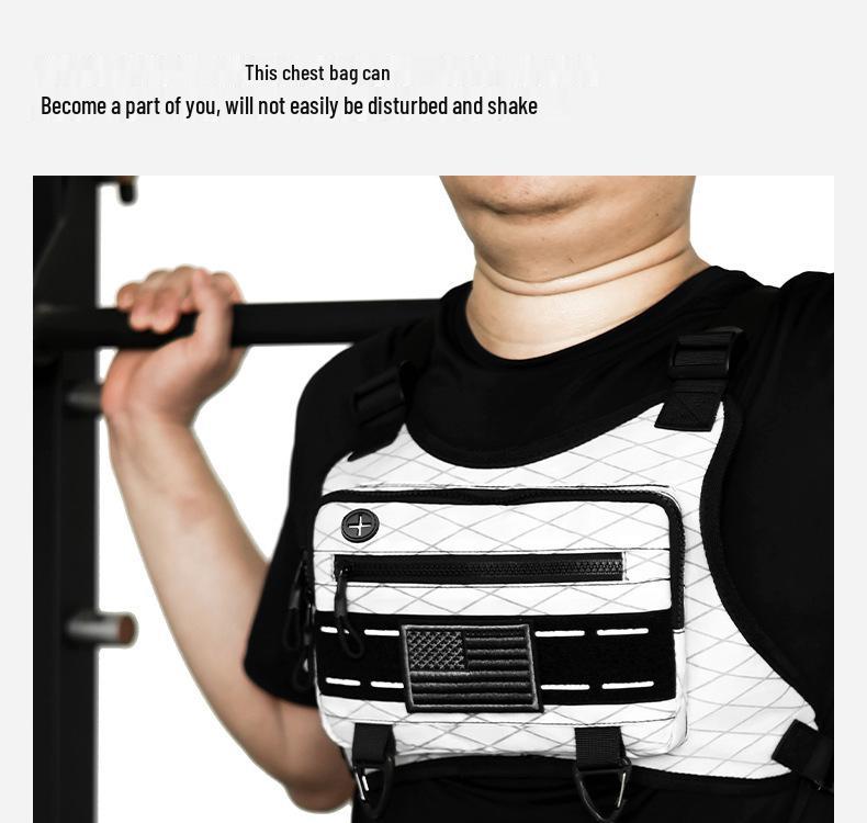 Tide Tactical Functional Vest Bag - Men's Casual Chest & Workwear Backpack