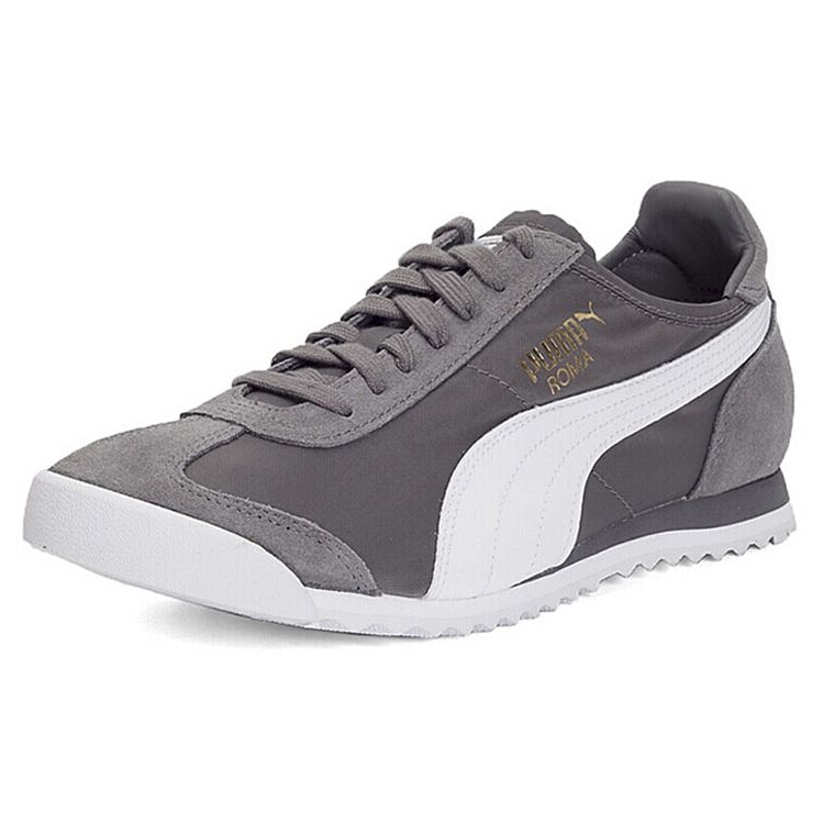 Puma Roma Og Nylon Lightweight Slip-Resistant Durable Low-Top Training Shoes Men Sneakers Gray White 362408-02