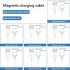 2pólový magnetický nabíjecí kabel, rozteč středů 8 mm, magnetické sání, USB napájecí nabíječka pro kosmetický přístroj, chytré zařízení