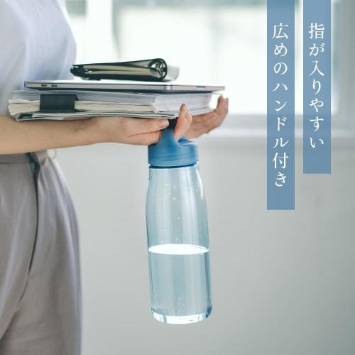 Marna Daily Water Bottle, 1L (Made In Japan/Gasketless), Glass-Like Smooth Mouth, Lightweight, Dishwasher Safe, Easy To Clean, BPA-Free, Coral Red, K8