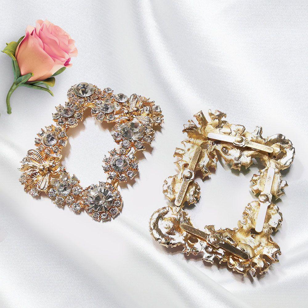 1PC European Fashion Crystal Shoe Clip Transformation Style Women's Shoes Decorations Rhinestone Charm Clothing Collocation