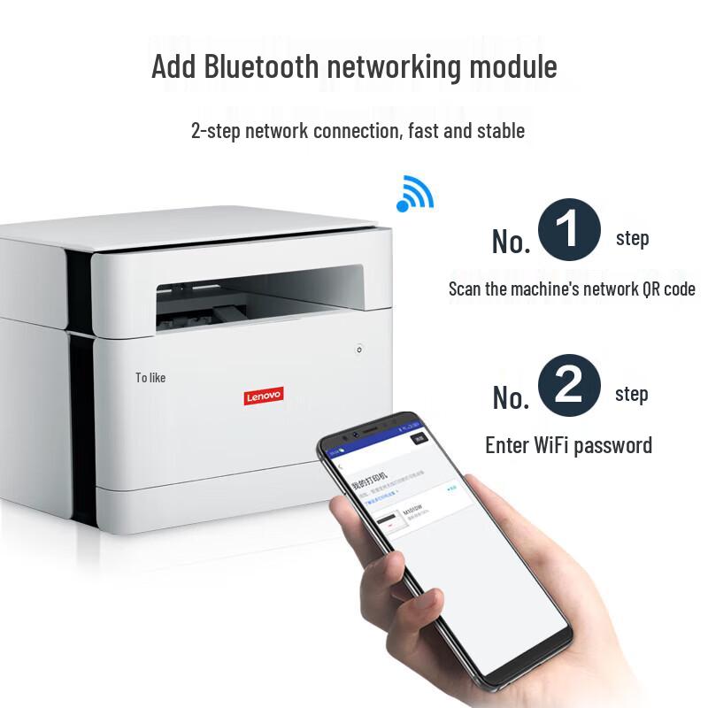 Lenovo M280W Wireless Multifunction Laser Printer CN Plug (adapter Included)