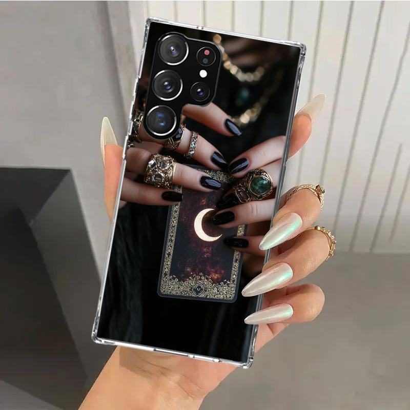 Witch Tarot Card Phone Case for Samsung Galaxy S26 S24 S23 Ultra S25 Edge S22 S21 Plus S20 FE + Soft Print Shell Funda Galaxy S2