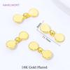 18K Gold Plated Brass Spacer Beads,Spacer Bar For Jewelry Making,Beads Separator,DIY Bracelet Making Supplies,Necklace Findings