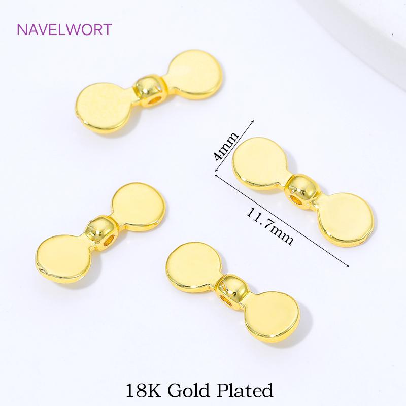18K Gold Plated Brass Spacer Beads,Spacer Bar For Jewelry Making,Beads Separator,DIY Bracelet Making Supplies,Necklace Findings
